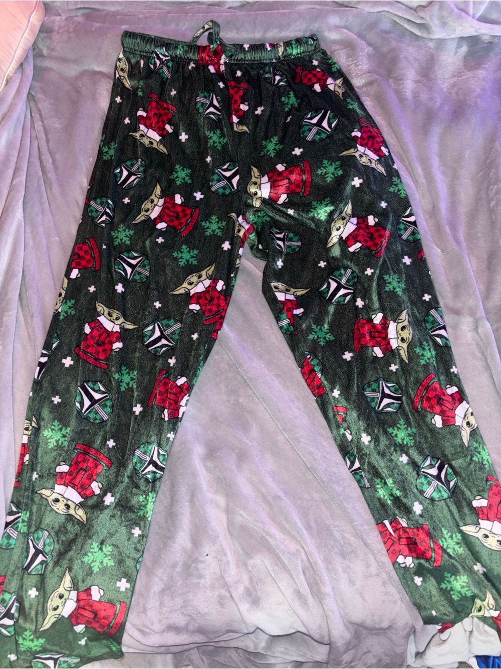 Star Wars Yoda Pajamas Christmas Theme